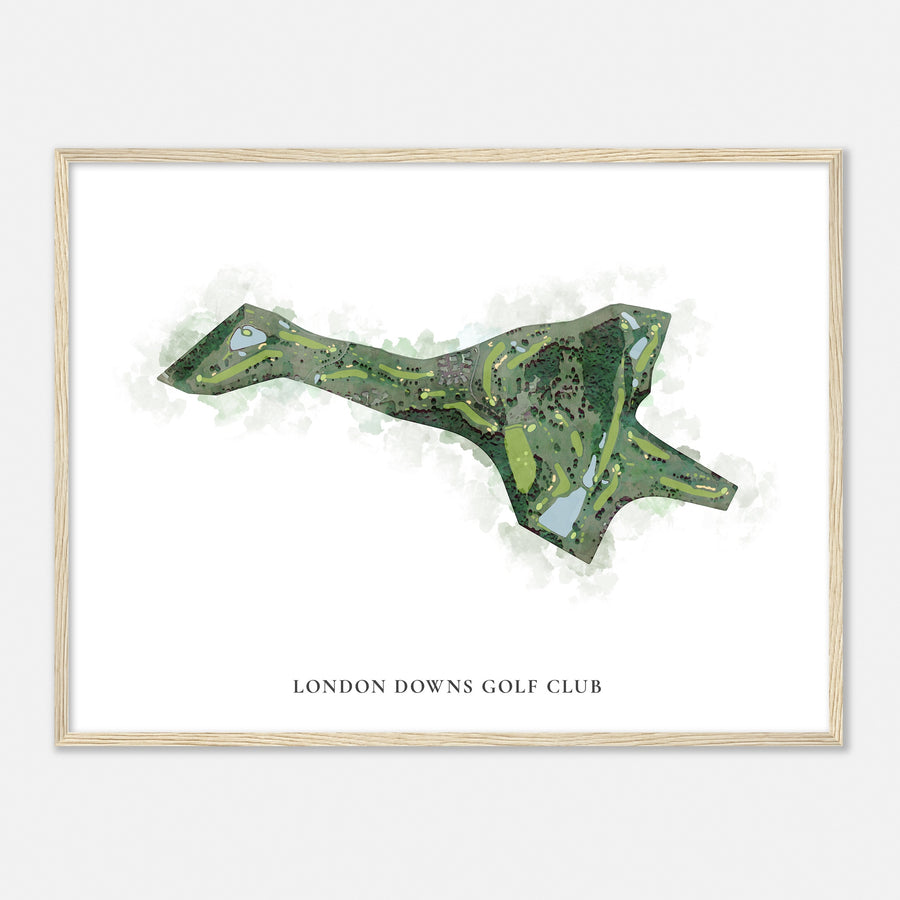 Print of London Downs Golf Club Classic Map