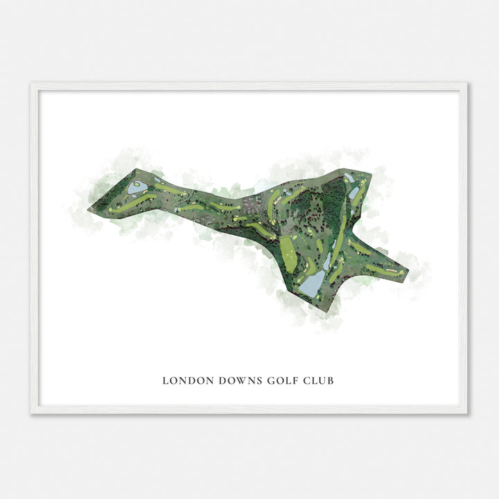 Print of London Downs Golf Club Classic Map