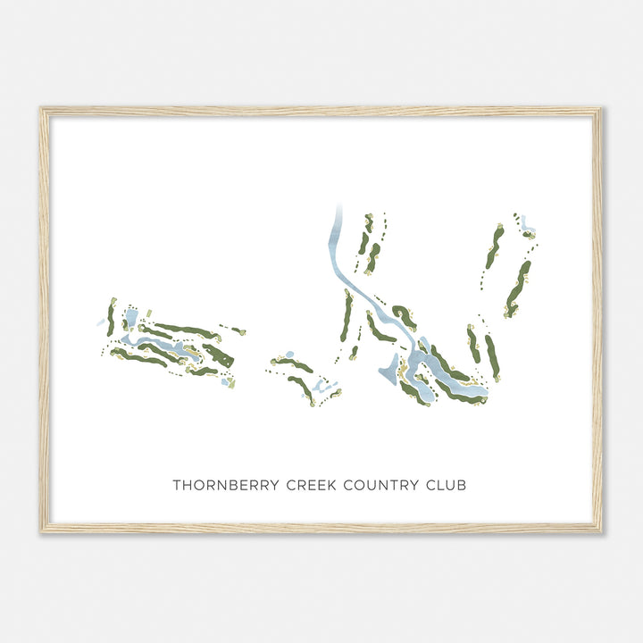 Print of Thornberry Creek Country Club Modern Map