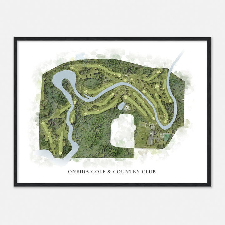 Print of Oneida Golf & Country Club Classic Map