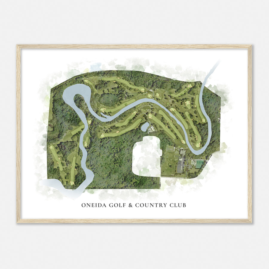 Print of Oneida Golf & Country Club Classic Map