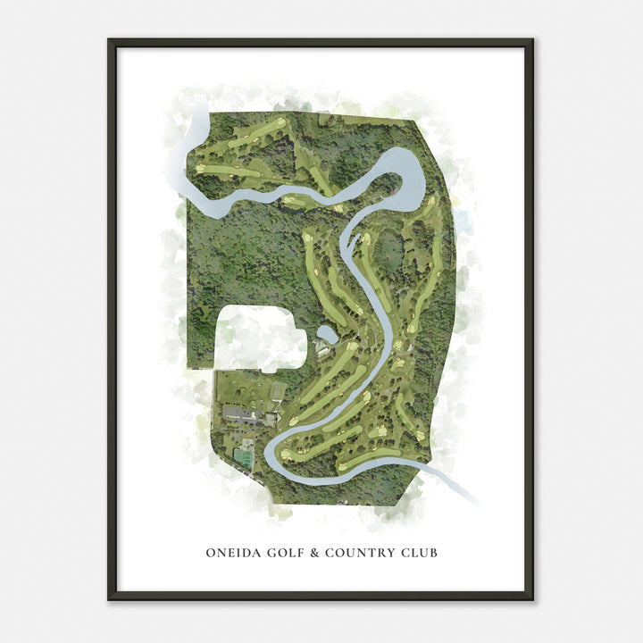 Print of Oneida Golf & Country Club Classic Map