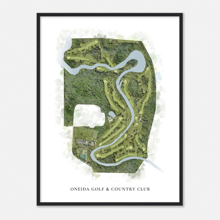 Print of Oneida Golf & Country Club Classic Map