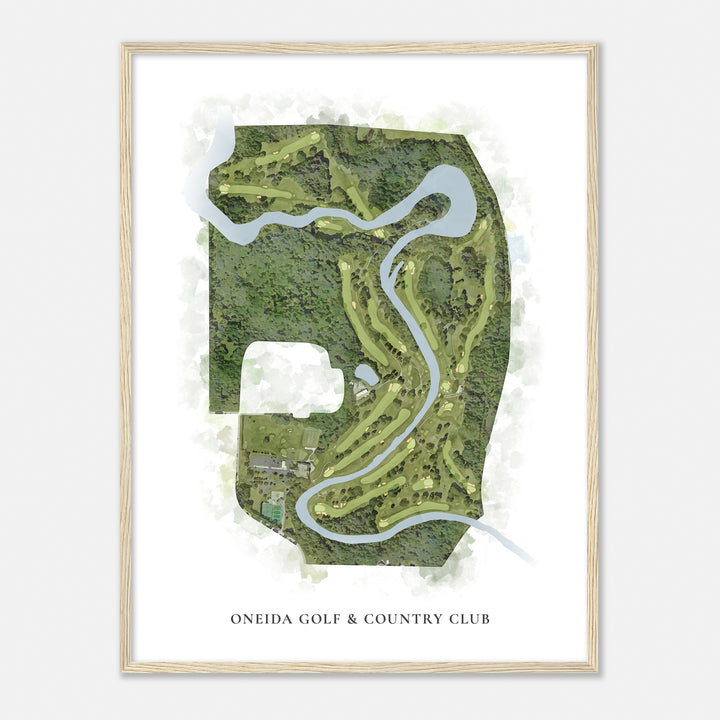 Print of Oneida Golf & Country Club Classic Map