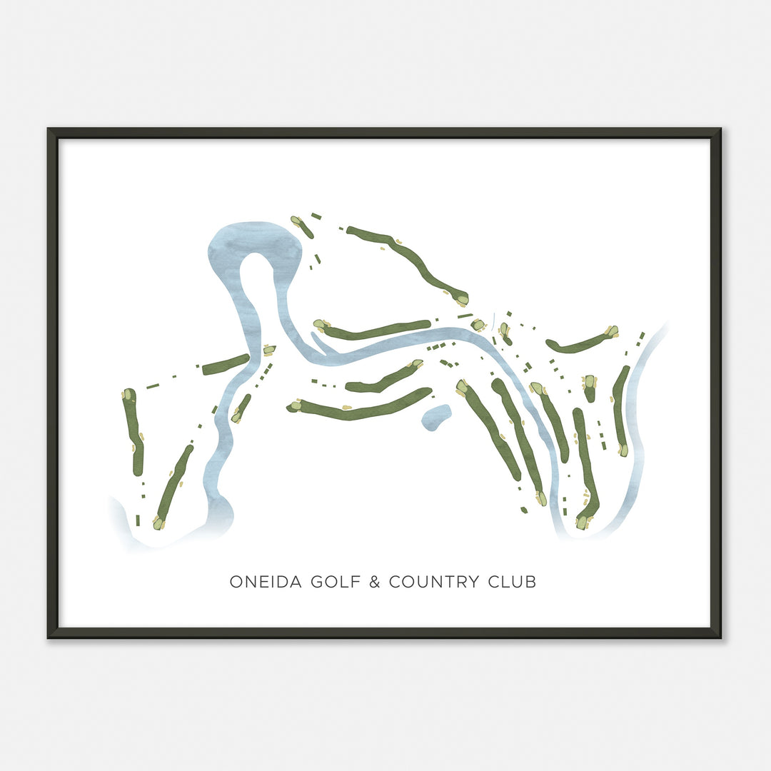 Print of Oneida Golf & Country Club Modern Map