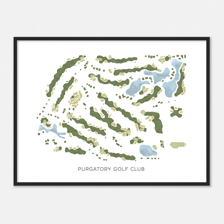 Print of Purgatory Golf Club Modern Map