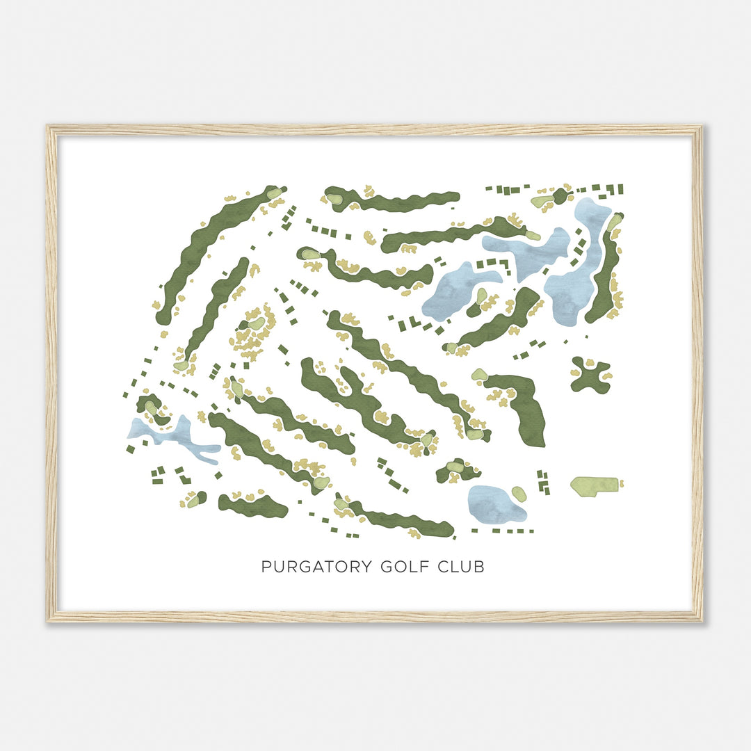 Print of Purgatory Golf Club Modern Map