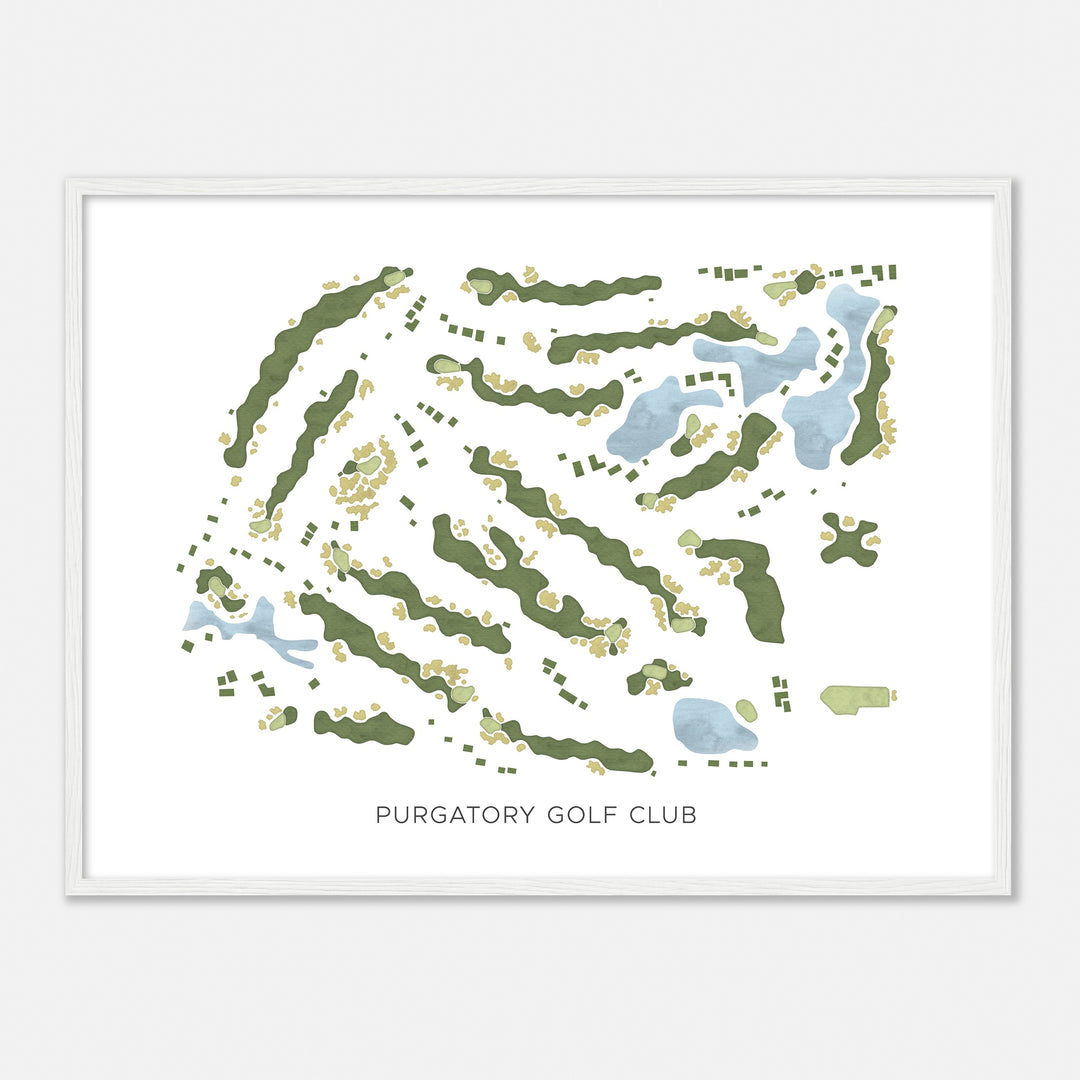 Print of Purgatory Golf Club Modern Map