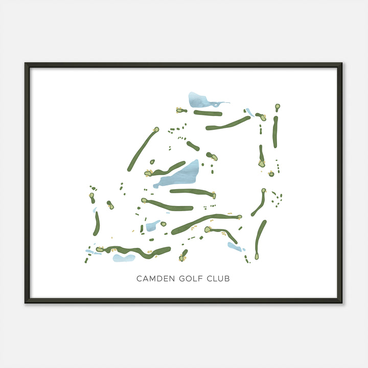 Print of Camden Golf Club Modern Map