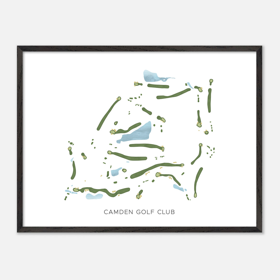Print of Camden Golf Club Modern Map