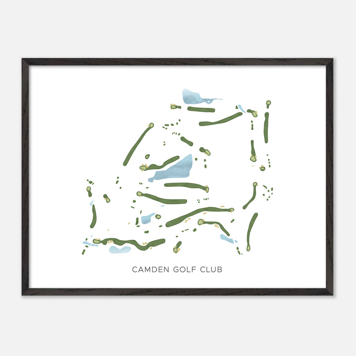 Print of Camden Golf Club Modern Map