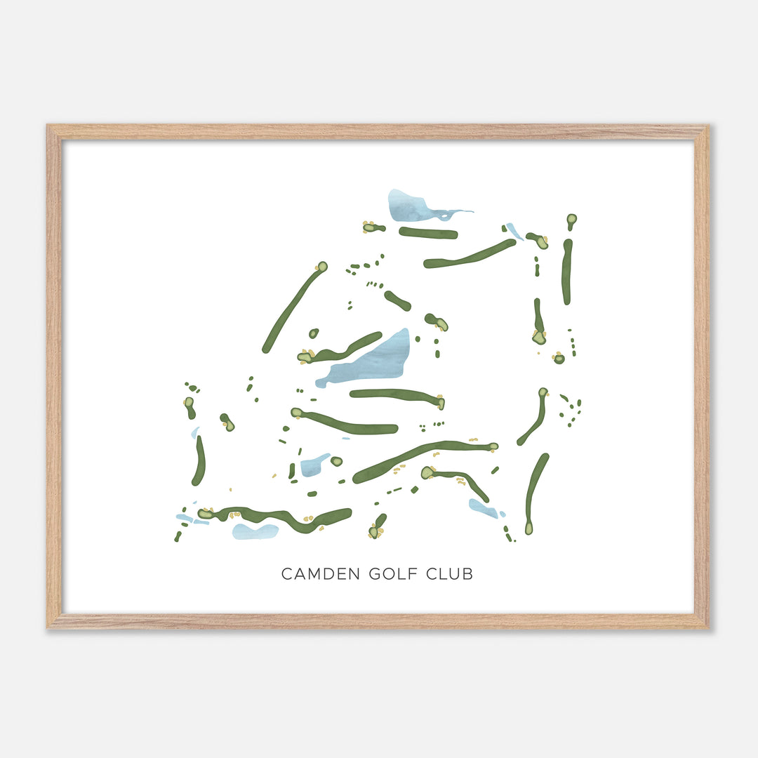 Print of Camden Golf Club Modern Map