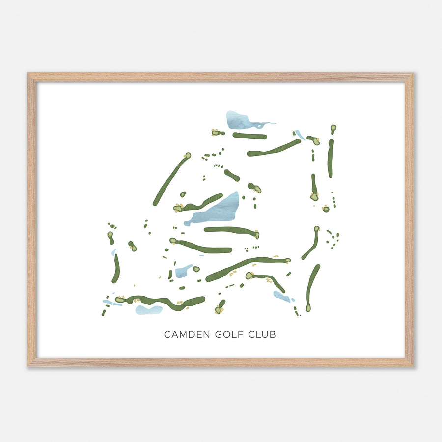 Print of Camden Golf Club Modern Map