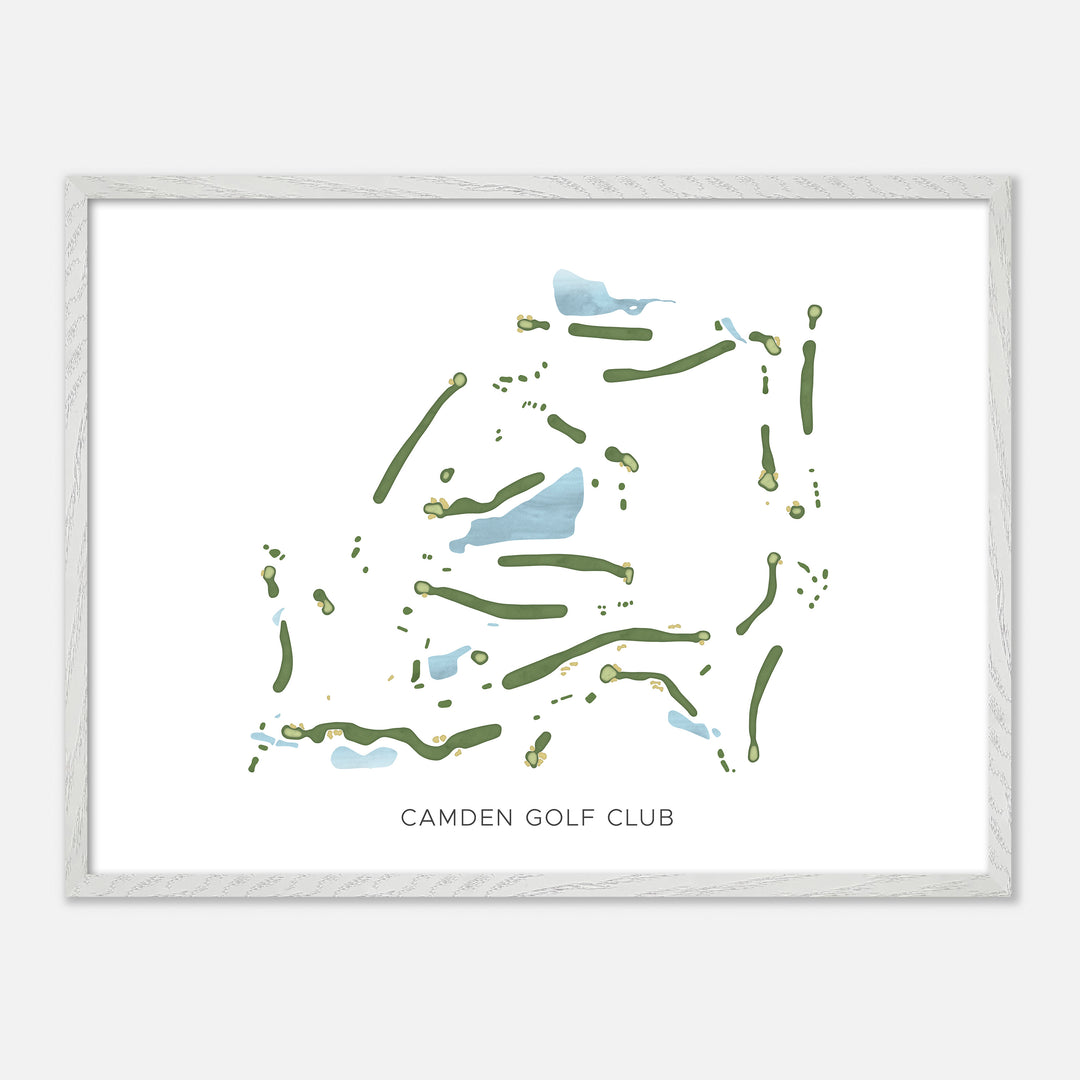 Print of Camden Golf Club Modern Map