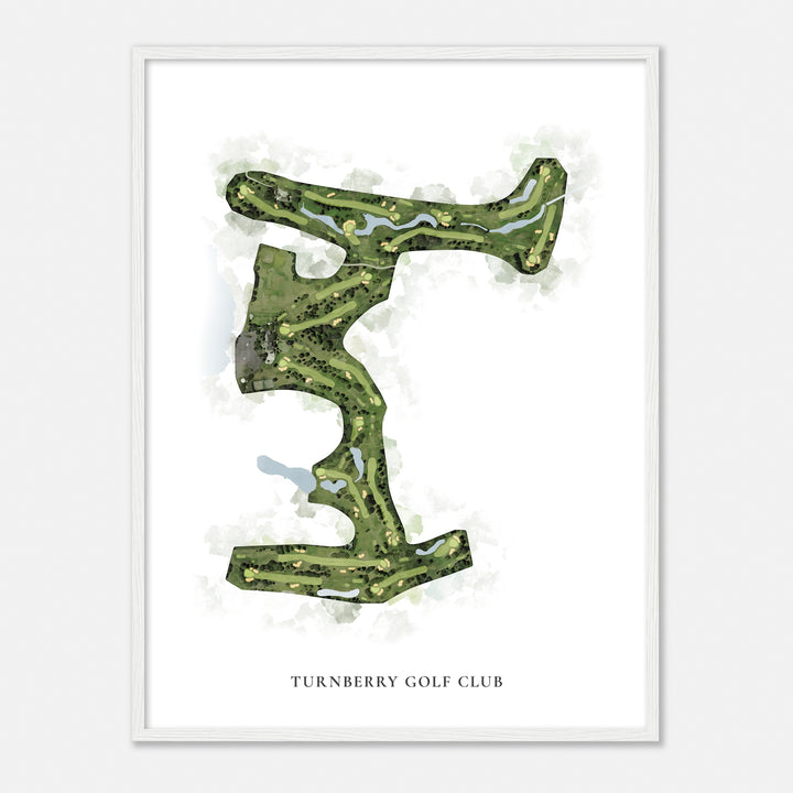 Print of Turnberry Golf Club Classic Map