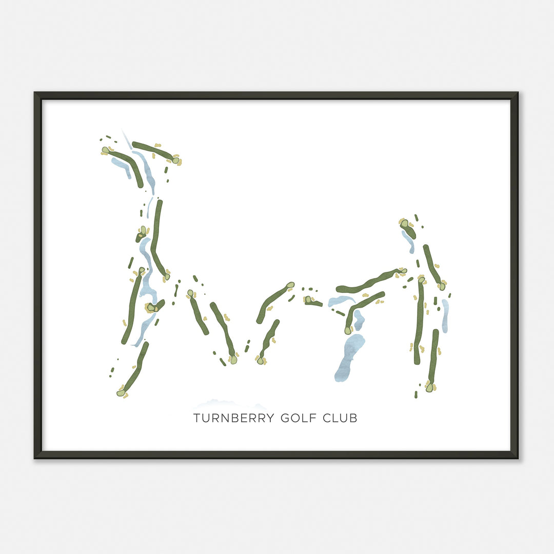 Print of Turnberry Golf Club Modern Map