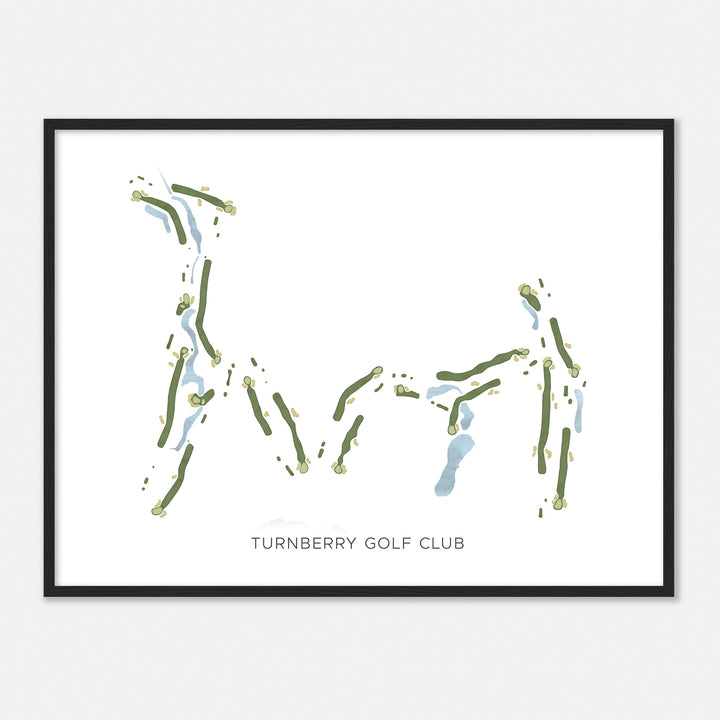 Print of Turnberry Golf Club Modern Map