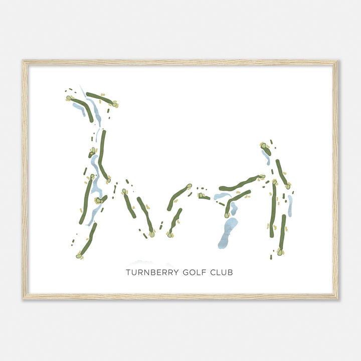 Print of Turnberry Golf Club Modern Map