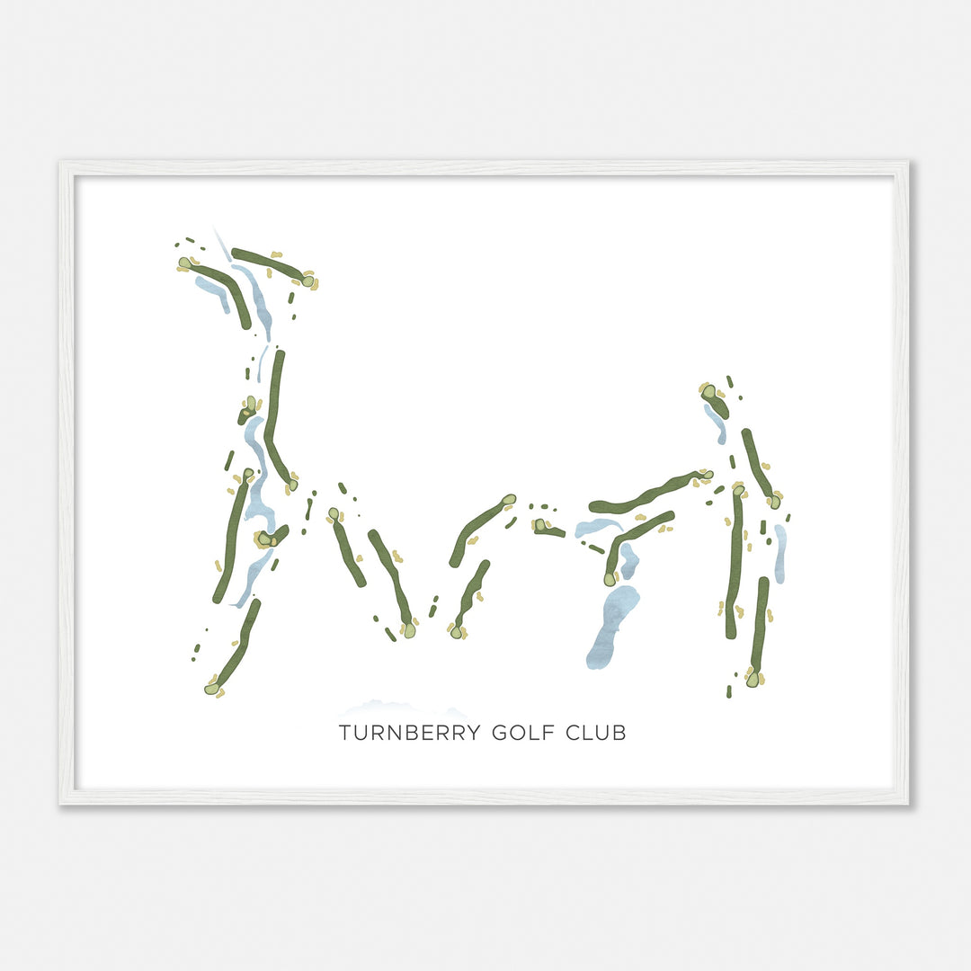 Print of Turnberry Golf Club Modern Map