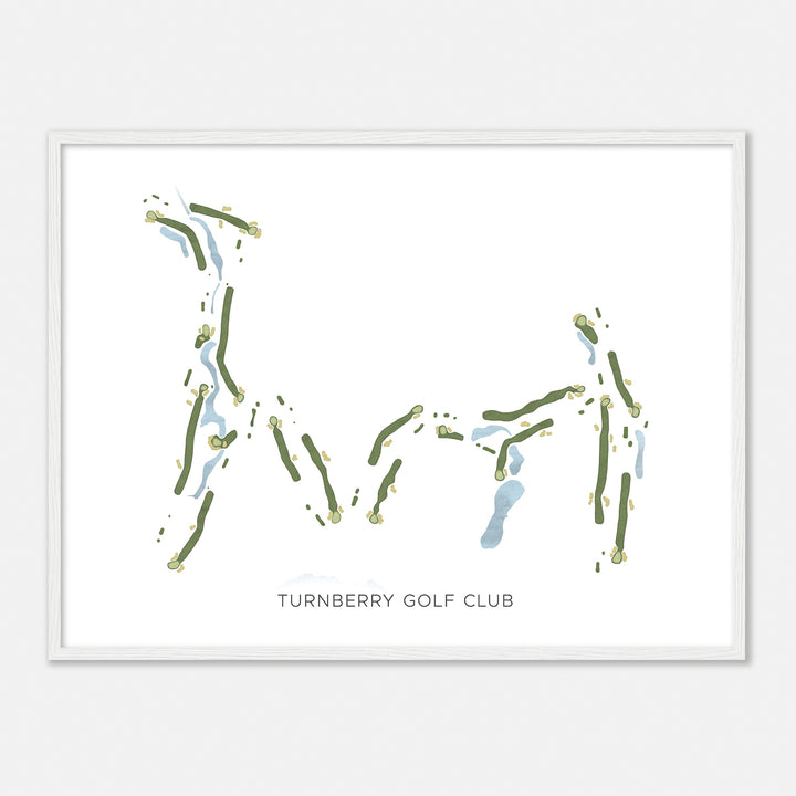 Print of Turnberry Golf Club Modern Map