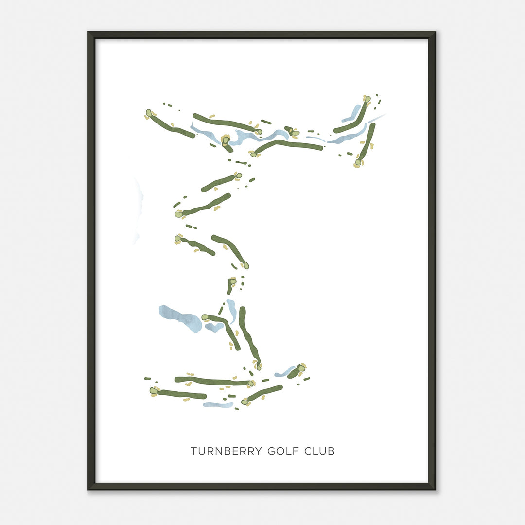 Print of Turnberry Golf Club Modern Map