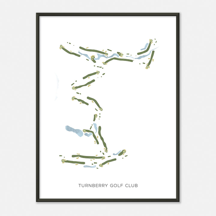 Print of Turnberry Golf Club Modern Map