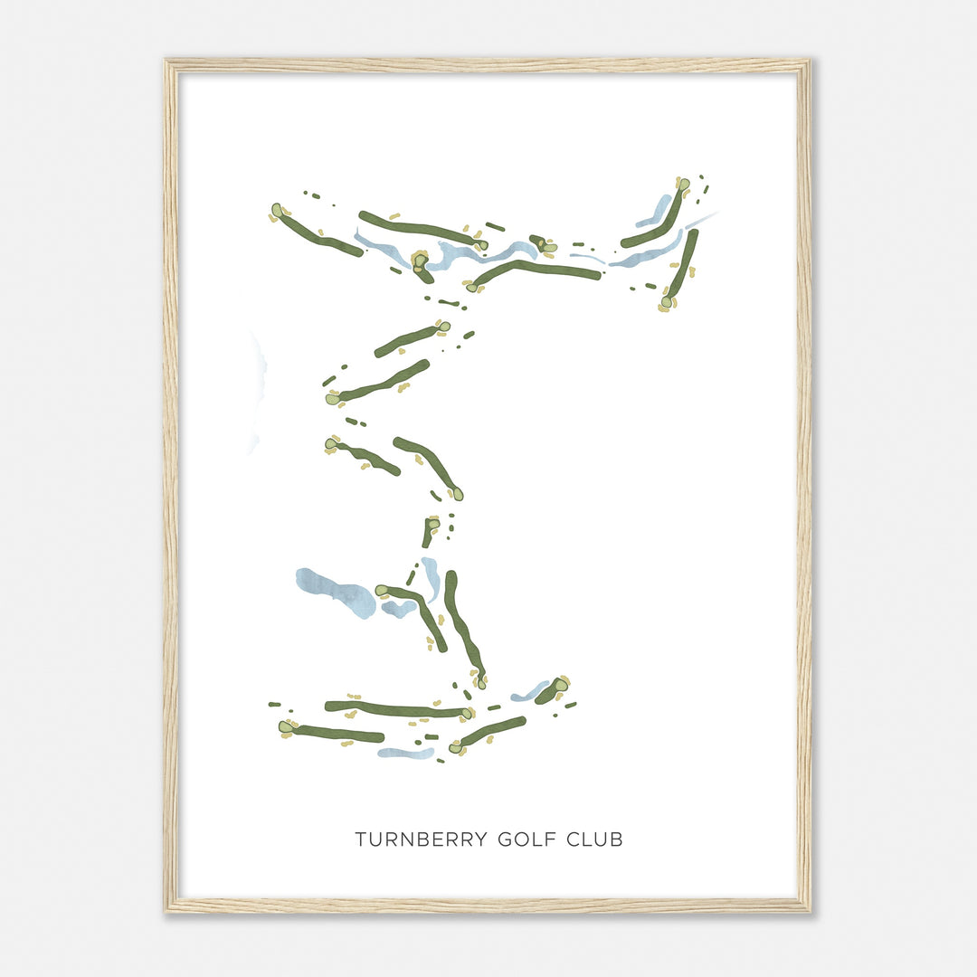 Print of Turnberry Golf Club Modern Map