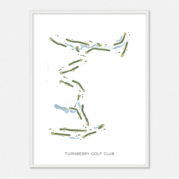 Print of Turnberry Golf Club Modern Map