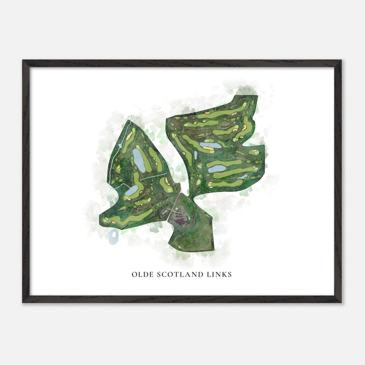Print of Olde Scotland Links Classic Map
