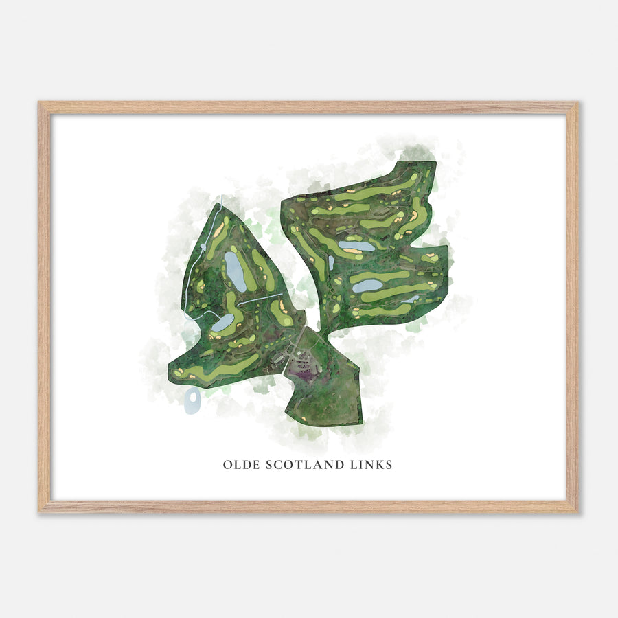Print of Olde Scotland Links Classic Map