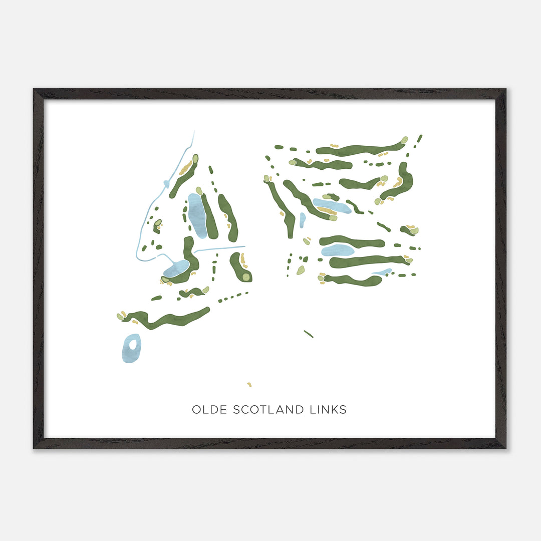 Print of Olde Scotland Links Modern Map
