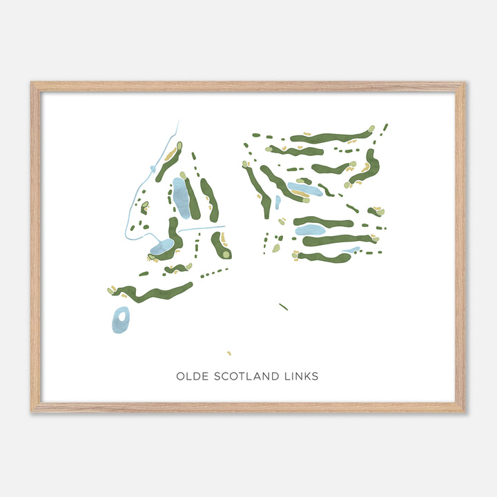 Print of Olde Scotland Links Modern Map