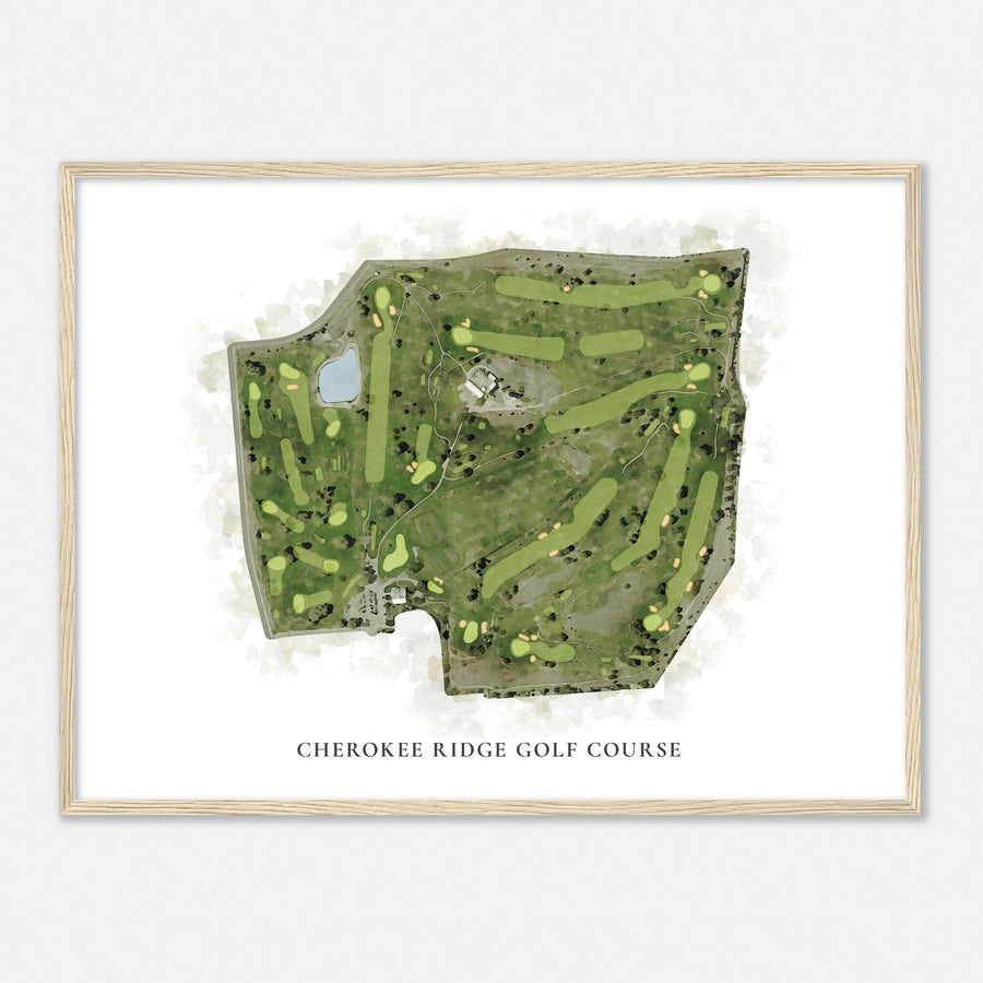 Print of Cherokee Ridge Golf Course Classic Map