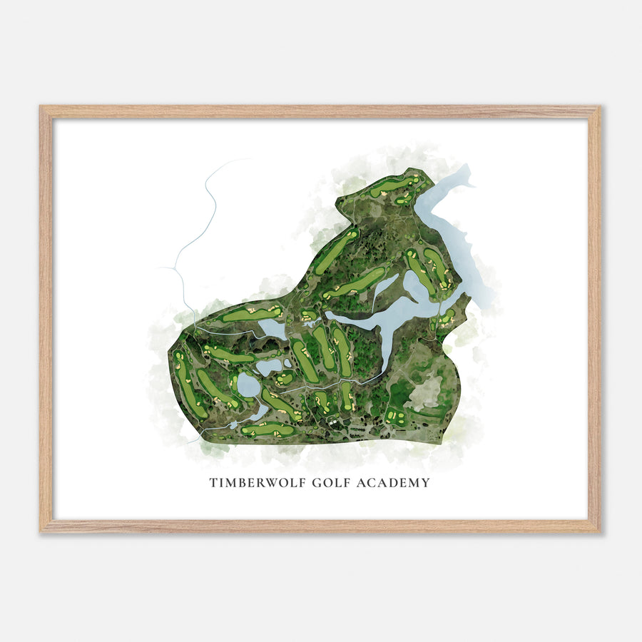 Print of Timberwolf Golf Academy Classic Map