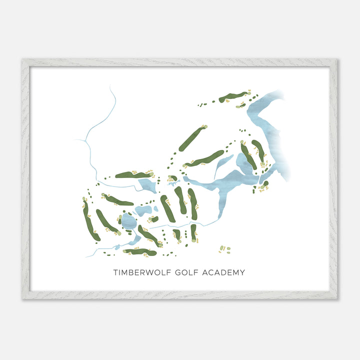Print of Timberwolf Golf Academy Modern Map