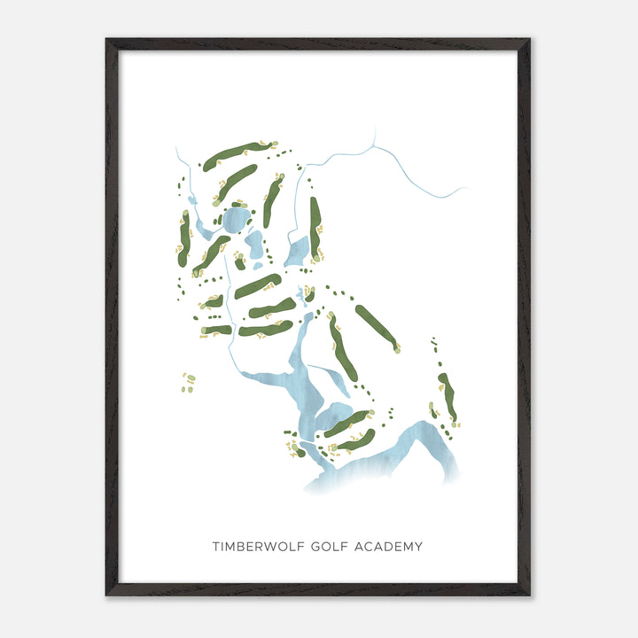 Print of Timberwolf Golf Academy Modern Map