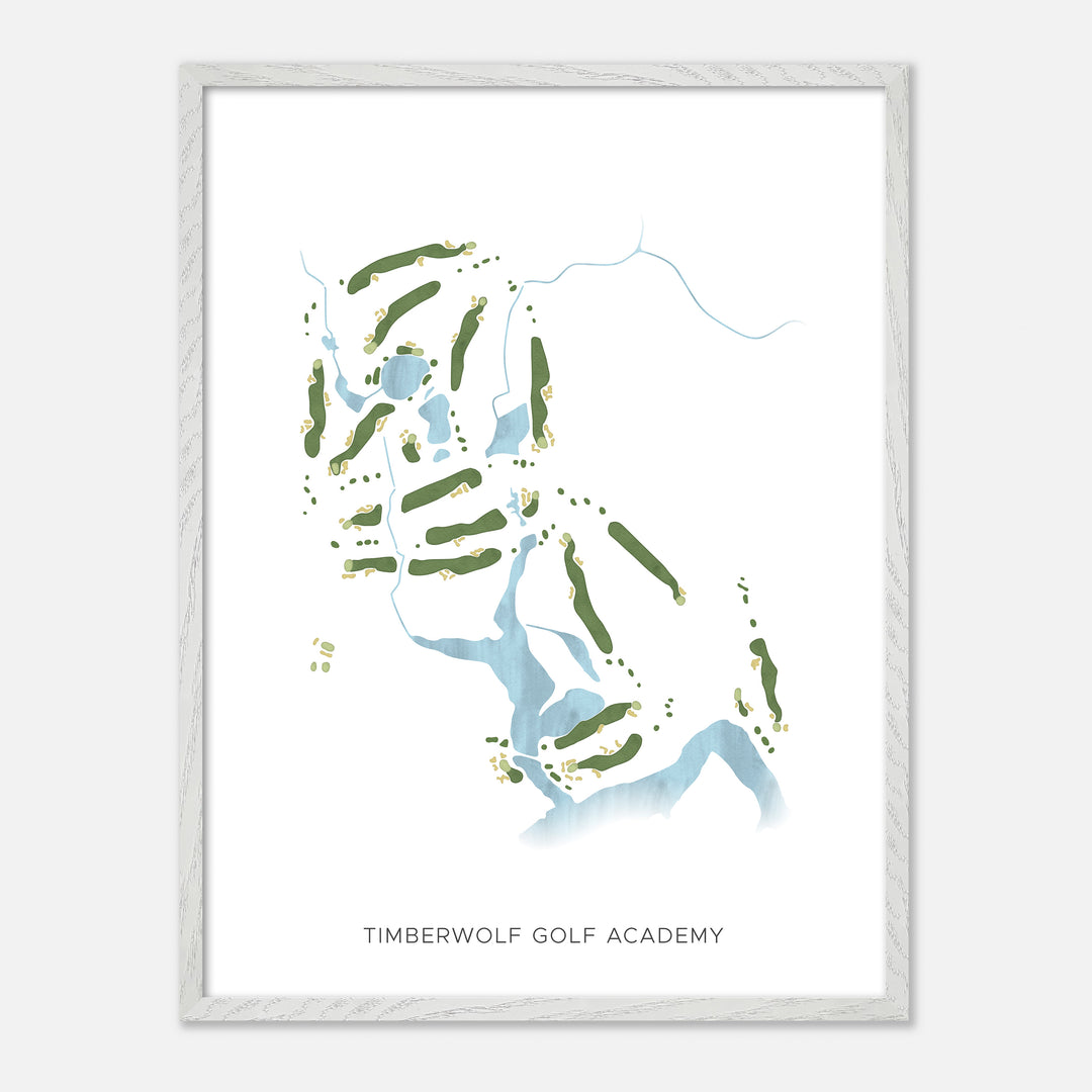 Print of Timberwolf Golf Academy Modern Map
