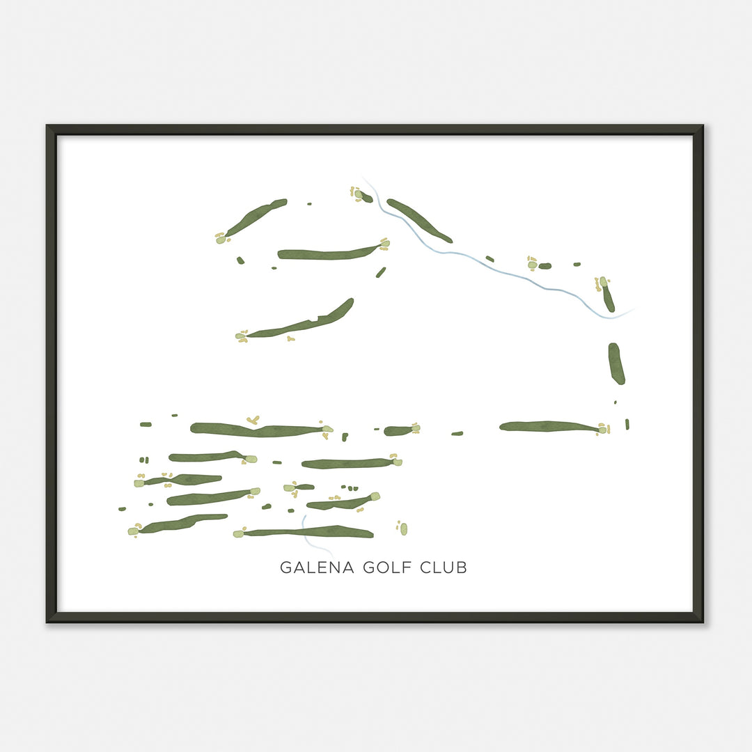 Print of Galena Golf Club Modern Map