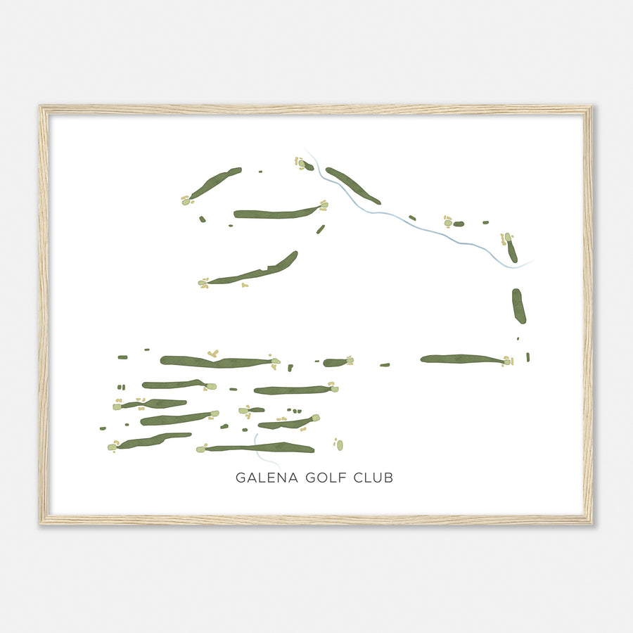 Print of Galena Golf Club Modern Map