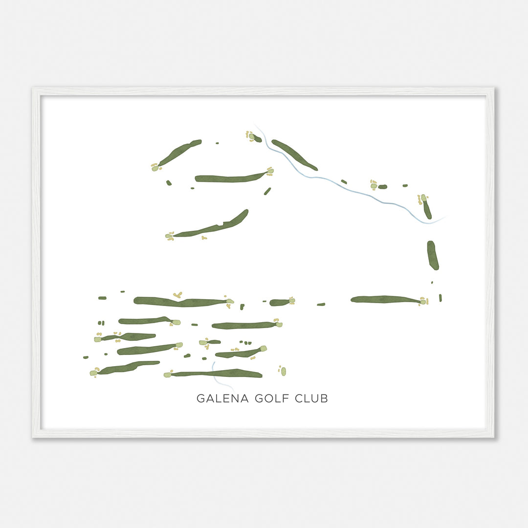 Print of Galena Golf Club Modern Map