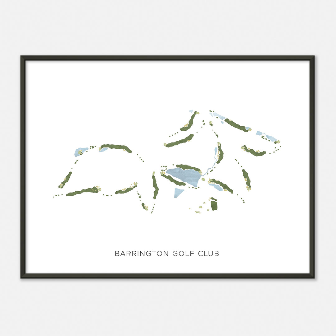Print of Barrington Golf Club Modern Map