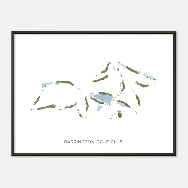 Print of Barrington Golf Club Modern Map