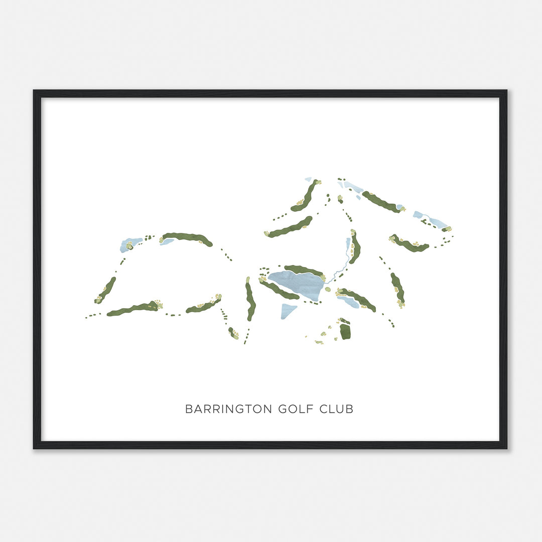 Print of Barrington Golf Club Modern Map