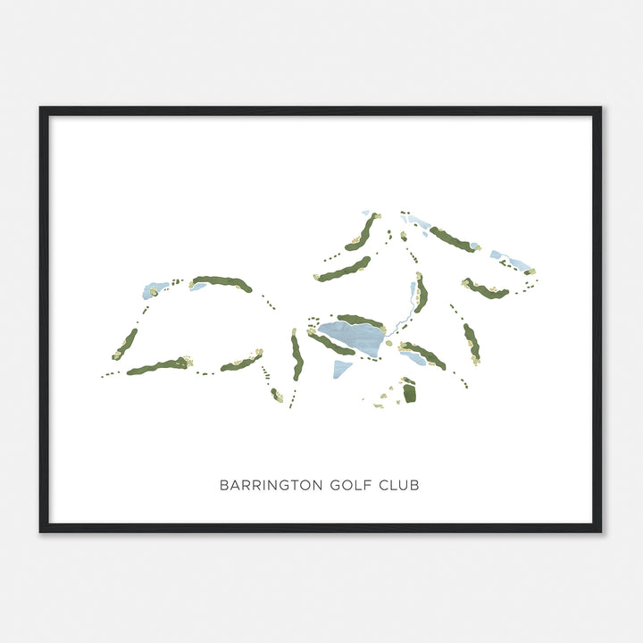 Print of Barrington Golf Club Modern Map