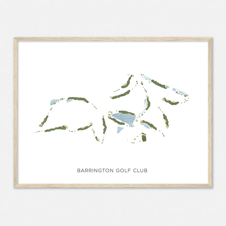Print of Barrington Golf Club Modern Map