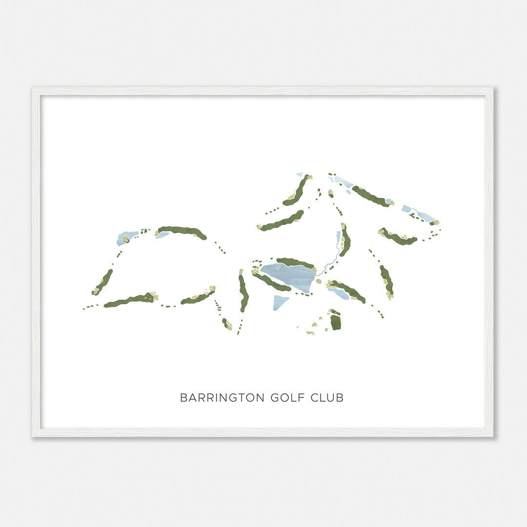 Print of Barrington Golf Club Modern Map