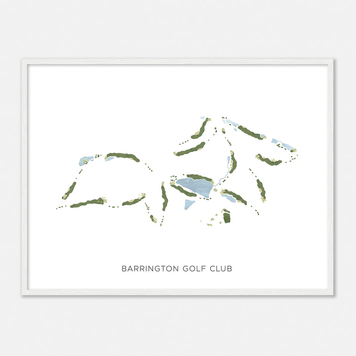 Print of Barrington Golf Club Modern Map