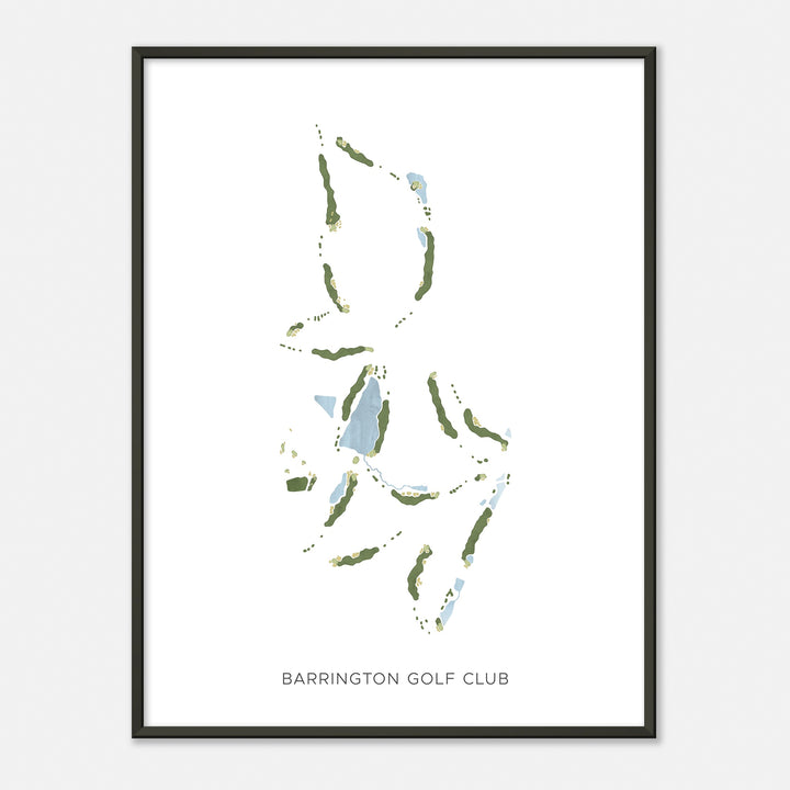 Print of Barrington Golf Club Modern Map