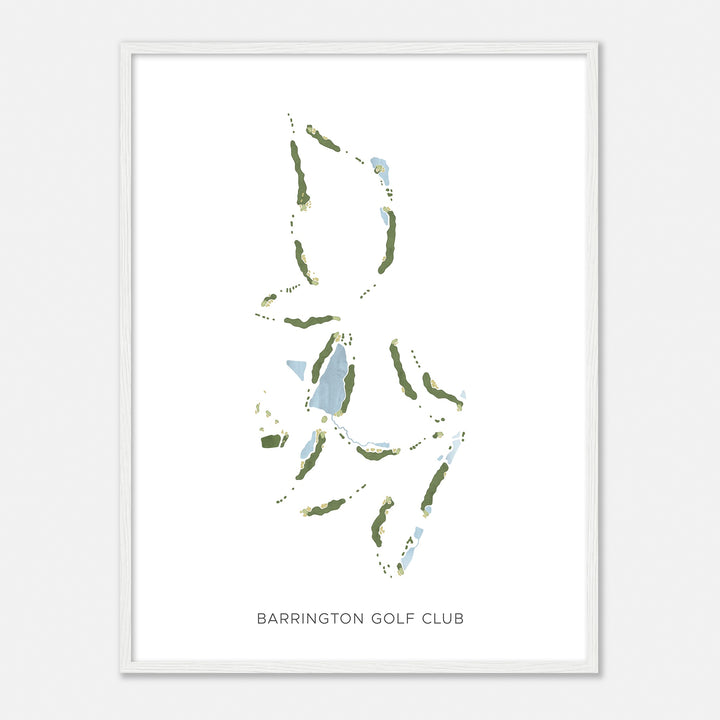 Print of Barrington Golf Club Modern Map
