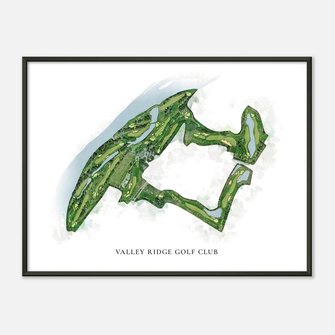 Print of Valley Ridge Golf Club Classic Map
